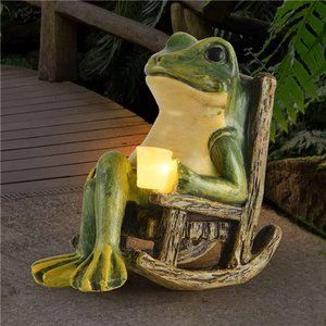 Miniature Frog Garden Statue Spring Home Decor Fairy Garden Accessories Outdoorr